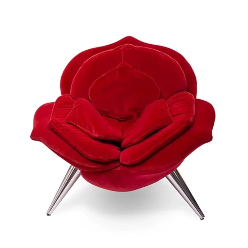 

Rose Chair, Designer Internet Celebrity Single Chair, Living Room Balcony Bedroom Casual Single Sofa Chair