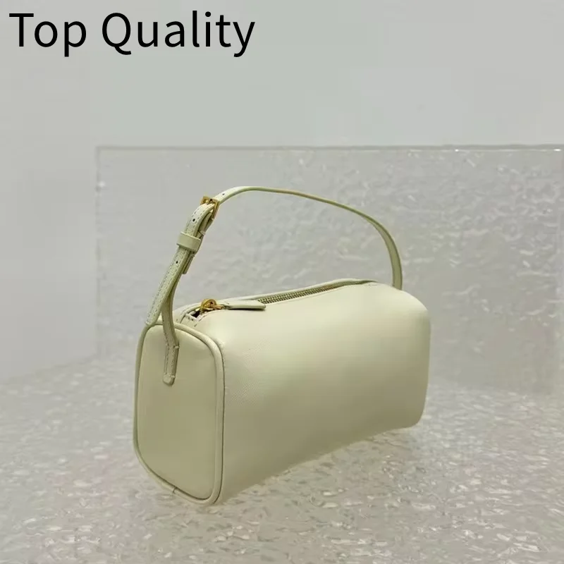 2024 vintage women\'s handbag soft cowhide handbag women\'s business minimalist handbag pencil case mini design