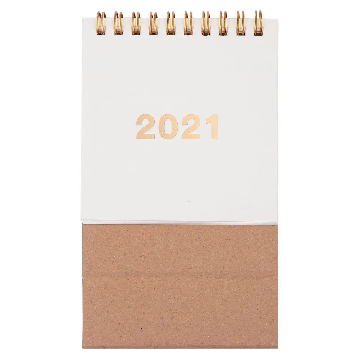 

2021 Standing Desk Calendar Triangular Folding Paper Calendar with Monthly Layout Holiday Reminder for Office Home Desktop