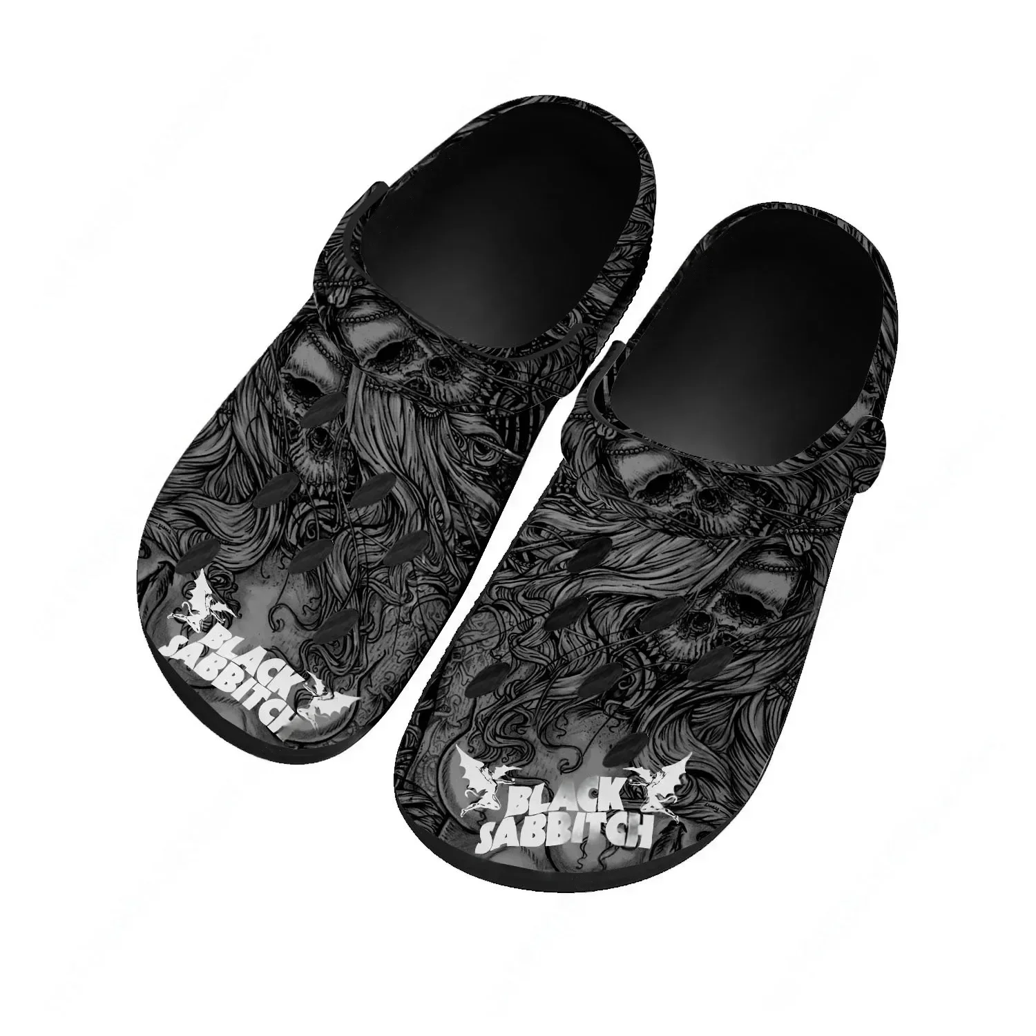 

Водные сандалии B-Blacks S-Sabbath для мужчин, женщин и подростков: удобные сабо для дома и сада, индивидуальные пляжные дышащие тапочки с отверстиями