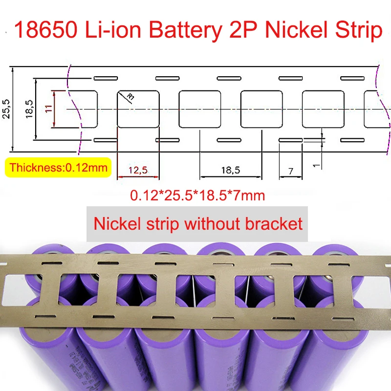Variant: 18650 0.12x25x18.5mm