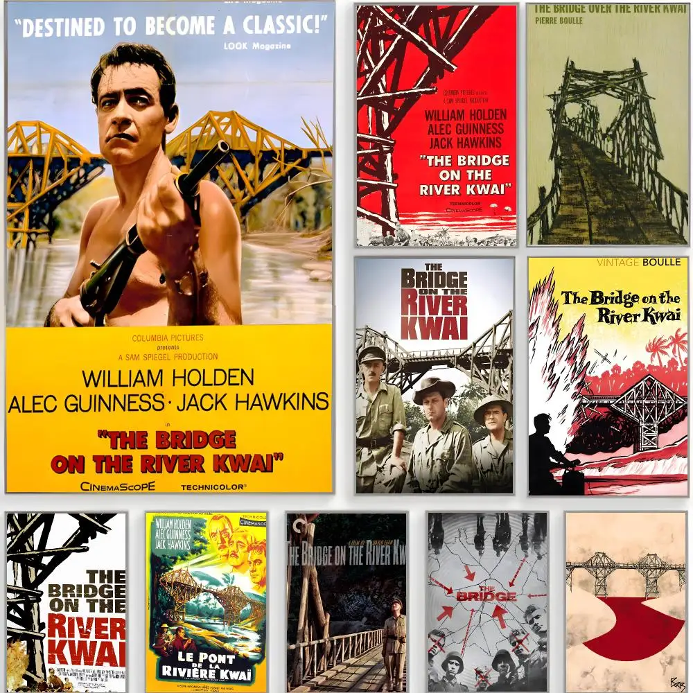war classic t-the bridge on the river kwai Poster Classic Wall Art  Home Decor  Peel and Stick Unframed