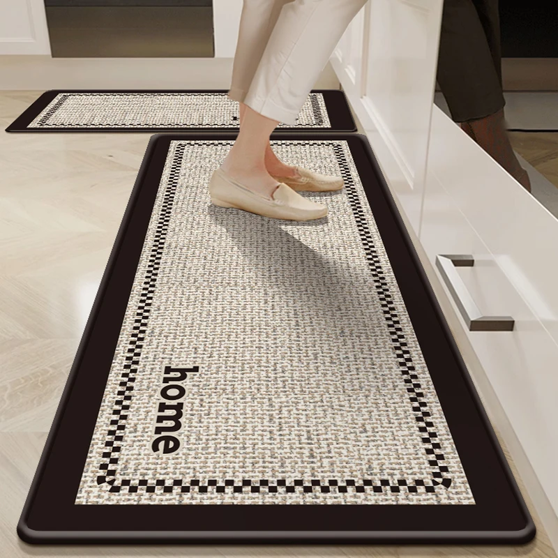 

Carpet for Kitchen Pvc Leather Waterproof Floor Mat Non-slip Oil-proof Home Decoration Long Vinyl Rug שטיח למטבח Tapis Cuisine