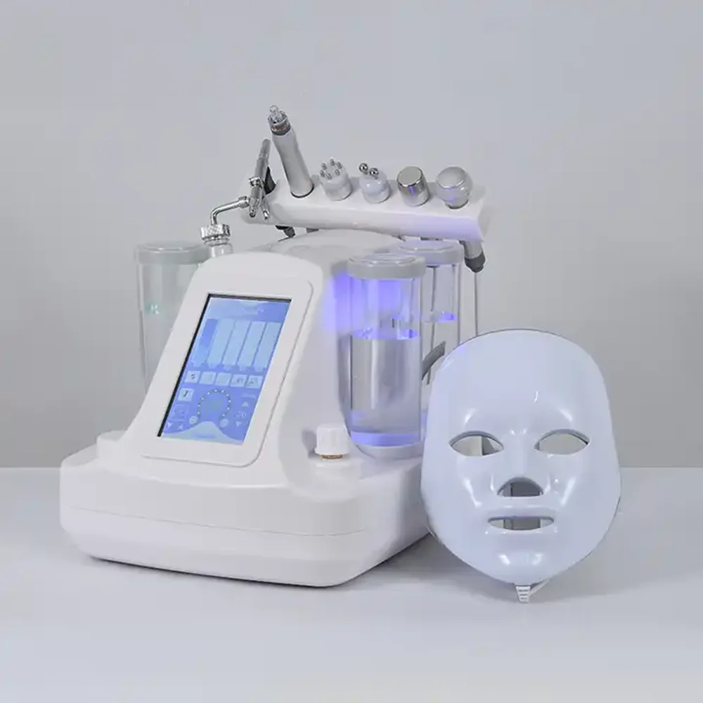 7 in 1 Hydra Aqua Peeling สูญญากาศ Face Pore ทําความสะอาดผิวฟื้นฟูน้ําออกซิเจน Jet Facial Beauty Machine