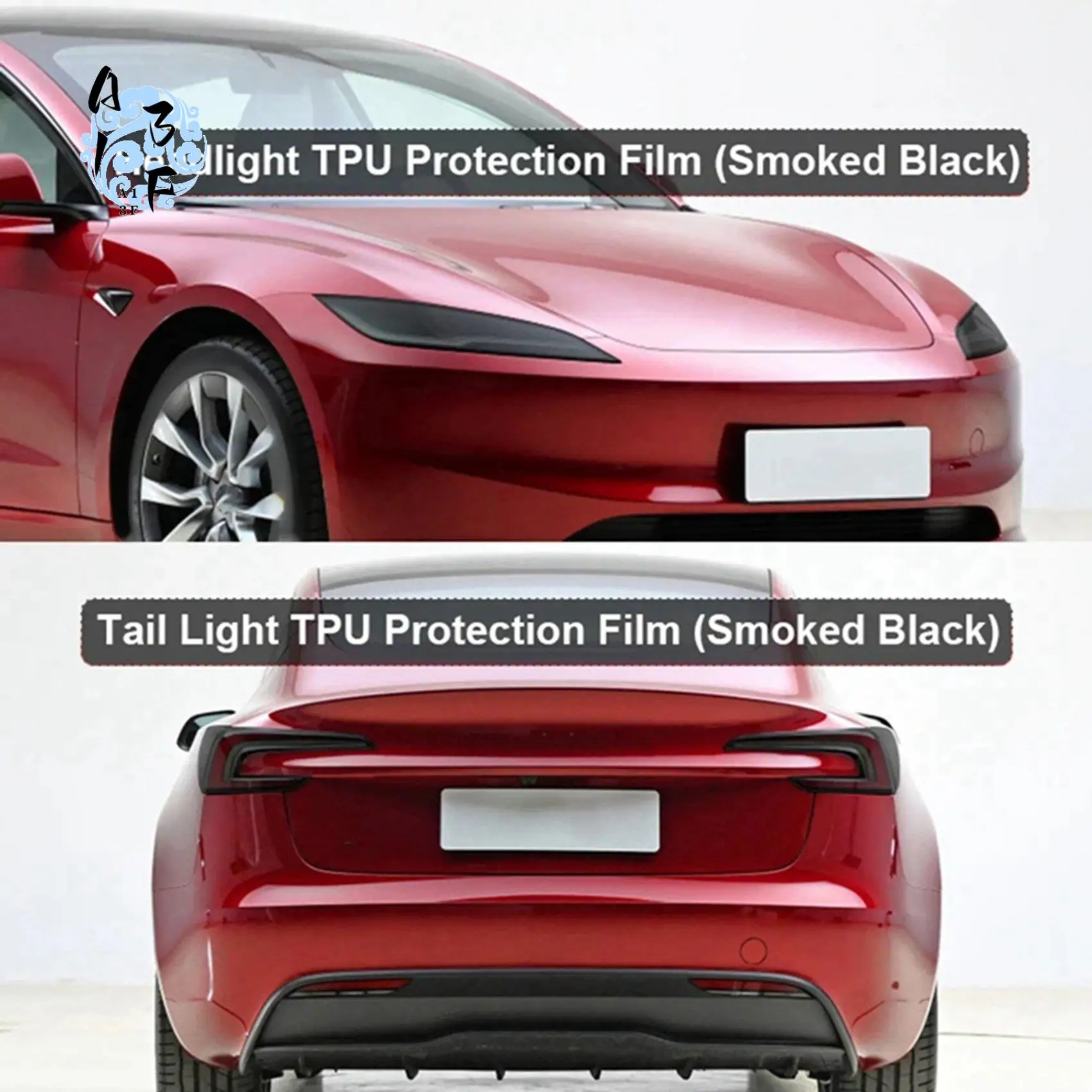 

A13F-для Tesla Model 3 Highland 2024, защитная пленка для фар + задний фонарь, защитная пленка из ТПУ, наклейка на задний фонарь, защита