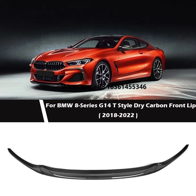 

Dry Carbon Fiber Front Lip for 8 Series G14 850i 2019 modified Three-stage front shovel Car accessories