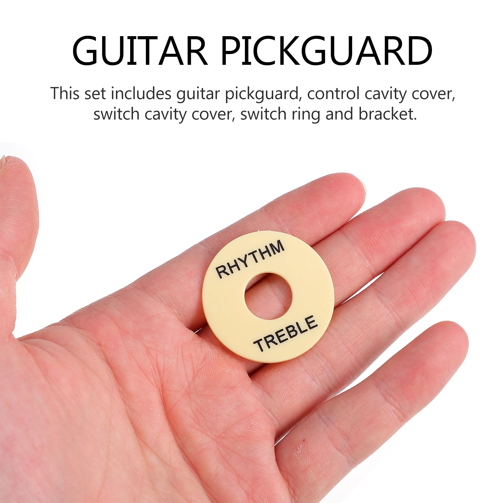 

1 set 1 Set Electric Guitar Pickguard Replacement Kit Scratch Plate Control Cavity Cover Switch Ring Truss Rod Bracket Accessory