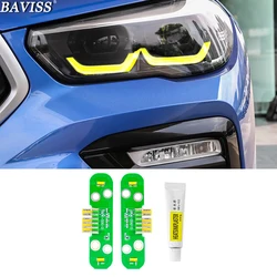 CSL NO RGB Yellow Blue Red Angel Eyes DRL For BMW X5 G05 X6 G06 2019-2021 LED Headlight Non Laser Daytime Running Light