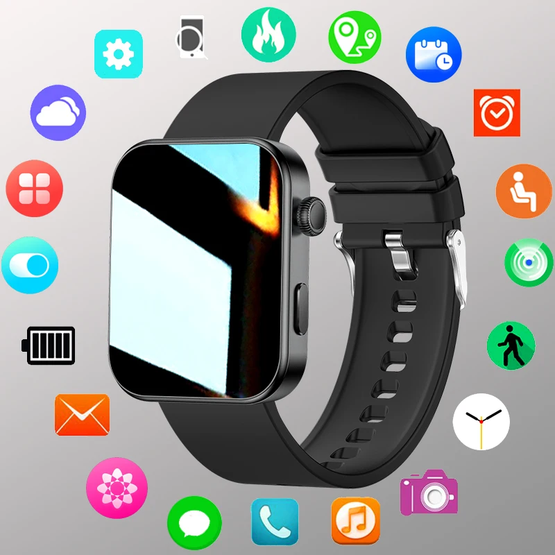 

Смарт-часы COANR 2026: Новый фитнес-трекер с экраном 1.85 дюйма (возможность совершения и приема звонков), 100+ спортивных режимов, мониторинг здоровья