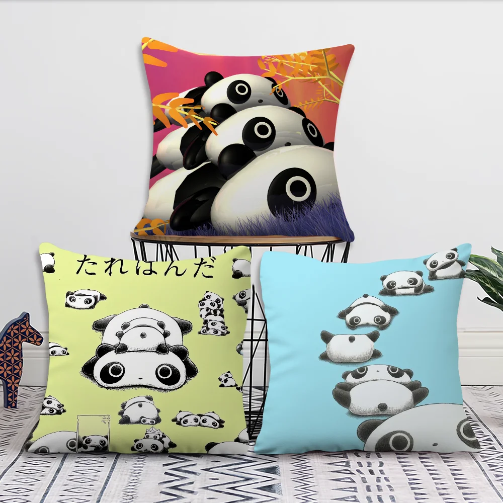 Japan Kawaii Tarepanda cushion cover Sofa Living Room Bedroom Headboard Backrest Cushion Square Cushion Nap Time Pillow Case