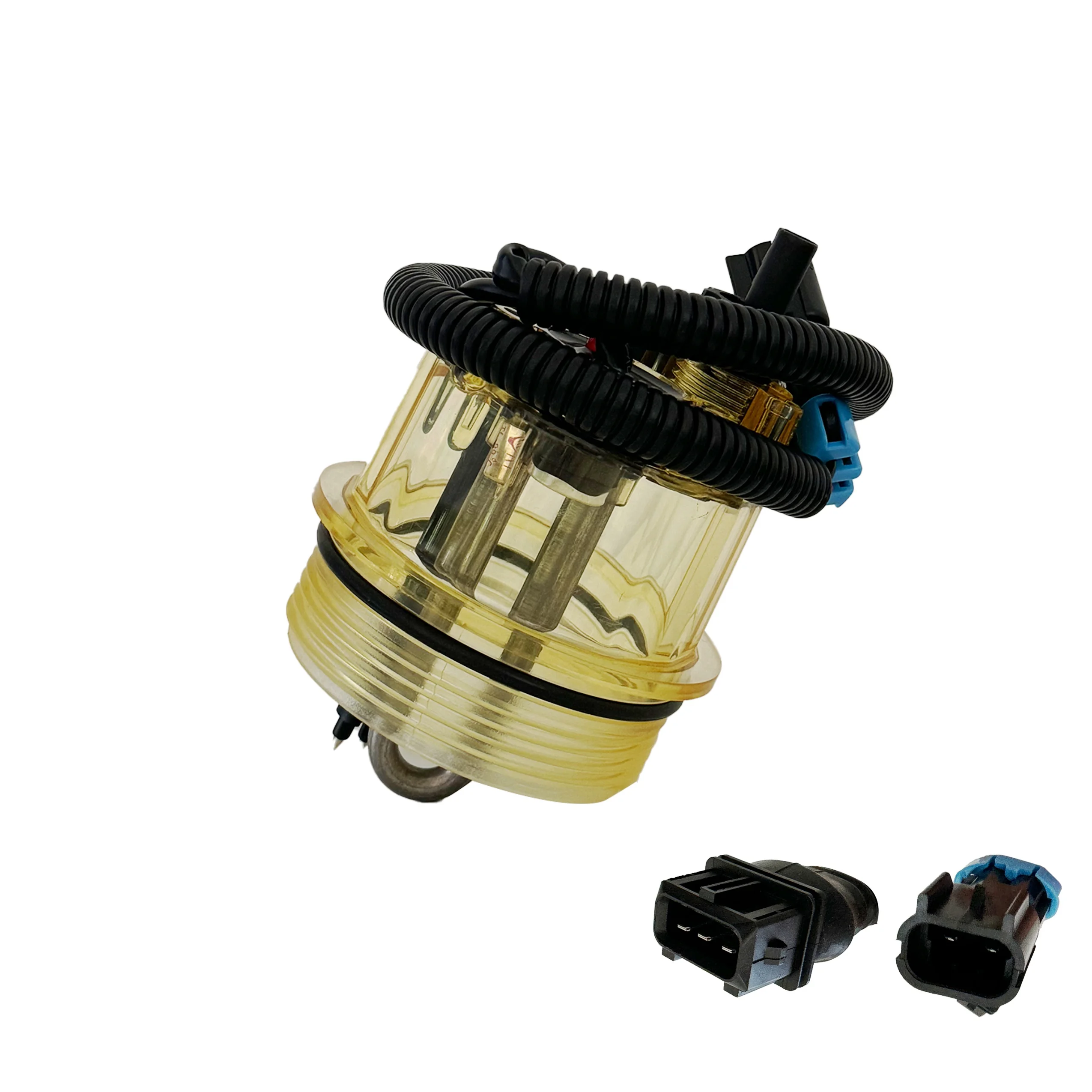 

Manufacture high Quality PL420 U-shaped heating Sensor Puddle Cup square headed fuel water bowl with sensor for GENLYON