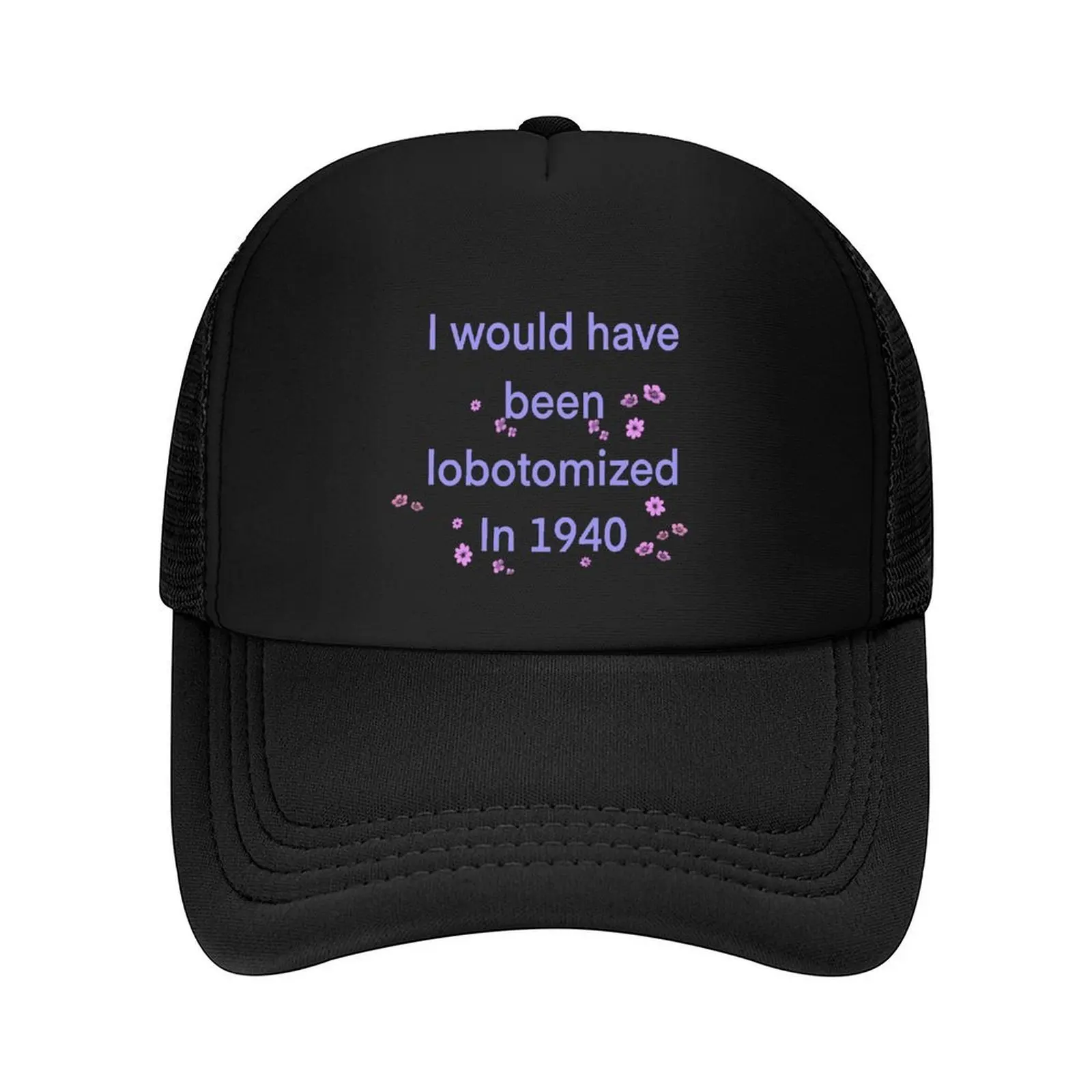 

Lobotomy in the 40s Baseball Cap Fishing cap Golf Hat Funny hats designer cap Boy Women's
