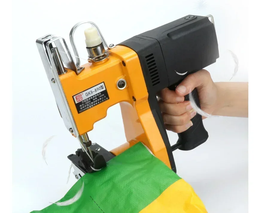 Portable electric sewing machine, sealing machine, woven bag sealing machine, express packing machine