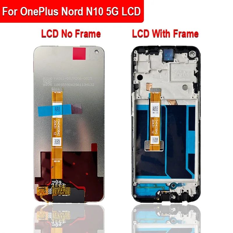 6.49\'\' LCD For OnePlus Nord N10 5G LCD BE2029 BE2025 Display Touch Screen Digitizer Assembly Replaceable Parts LCD For 1+N10 LCD