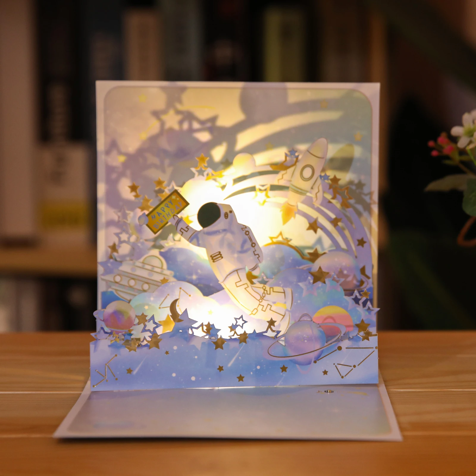 Music Birthday Card, Music Pop Up Card for Birthday Kids, 3d Musical Greeting Card Birthday Party Gift Baby Shown