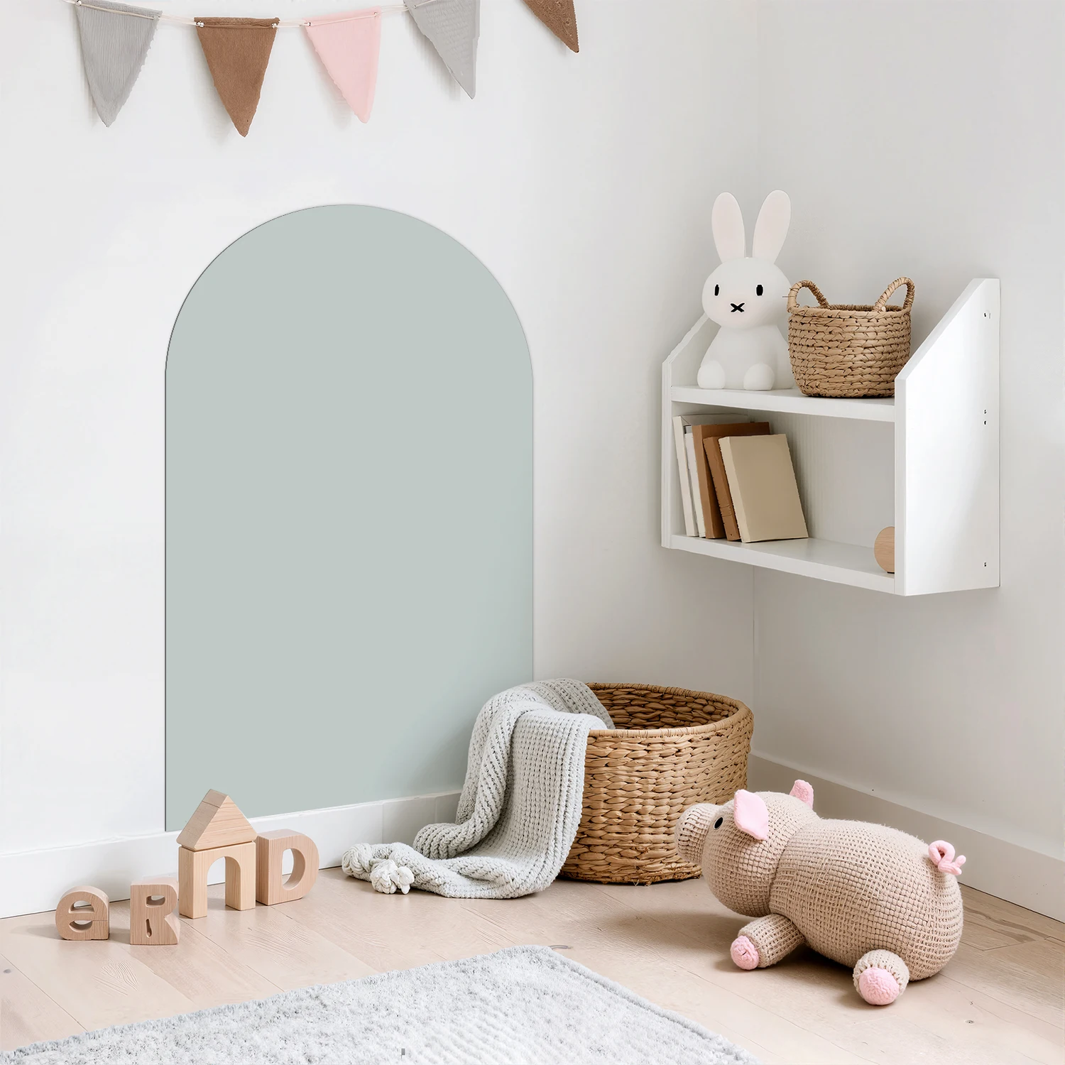 Self Adhesive Arched Magnetic Dry Wipe Wall Sticker, Easy to Erase, Suitable for Children's Rooms, Study Rooms, Home Decoration