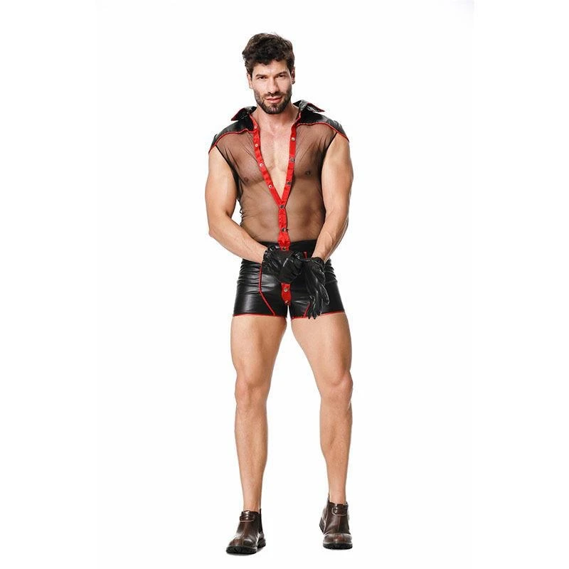 セクシーな下着男性悪魔男性医師男性セクシーなカバーオールセクシーな下着ゲームロールプレイング服タイツ L294