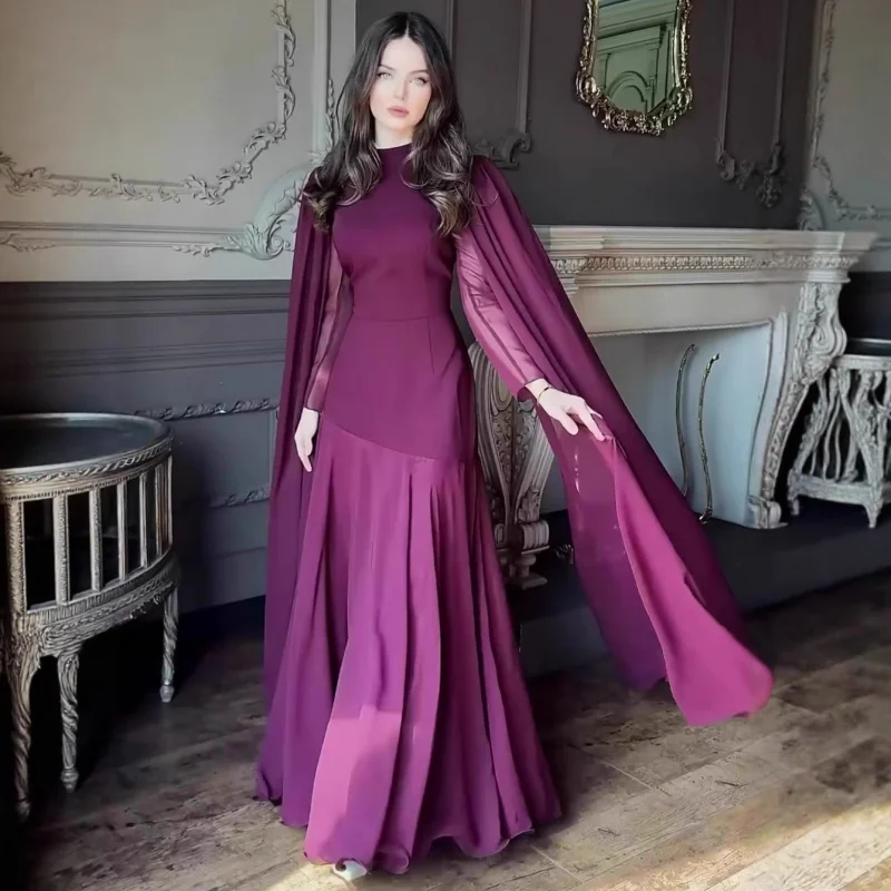 

2025New autumn fashion elegant and gorgeous long-sleeve long dress for women