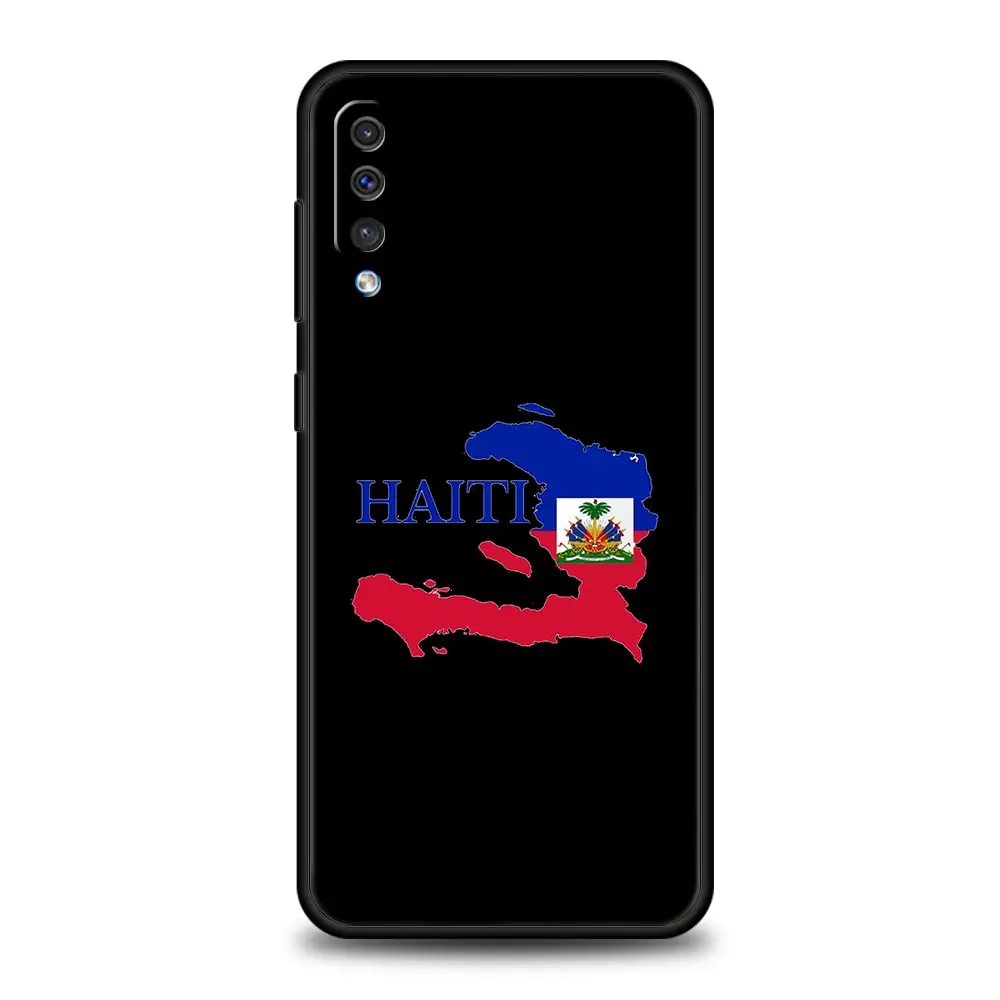 shipping Haiti Flag Phone Case For Samsung A24 A12 A14 A32 A50 A70 A20E A20S A10S A22 A30 A40 A34 A54 A42 A52 5G A02S A04s Cover