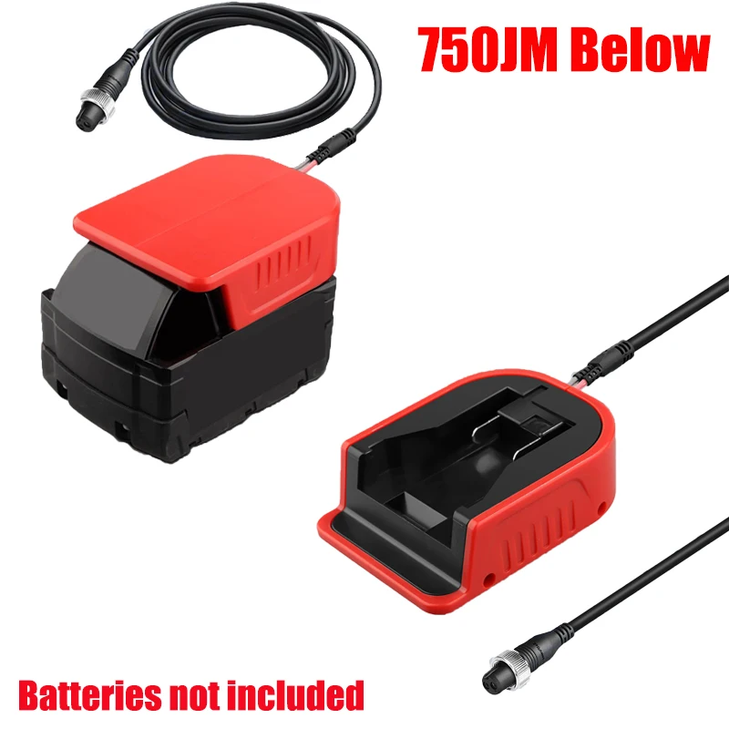 Portable Fishing Reel Adapter Fishing Spinning Reels Battery Adapter Compatible with For Makita/Milwaukee 18V Lithium Batteries