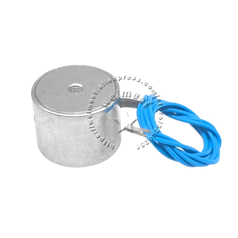 1pcs 20mm 25N DC6 12V 24V Miniature Electromagnet Solenoid Sucking Disc Type Solenoid Sucker Suction Cup Magnet