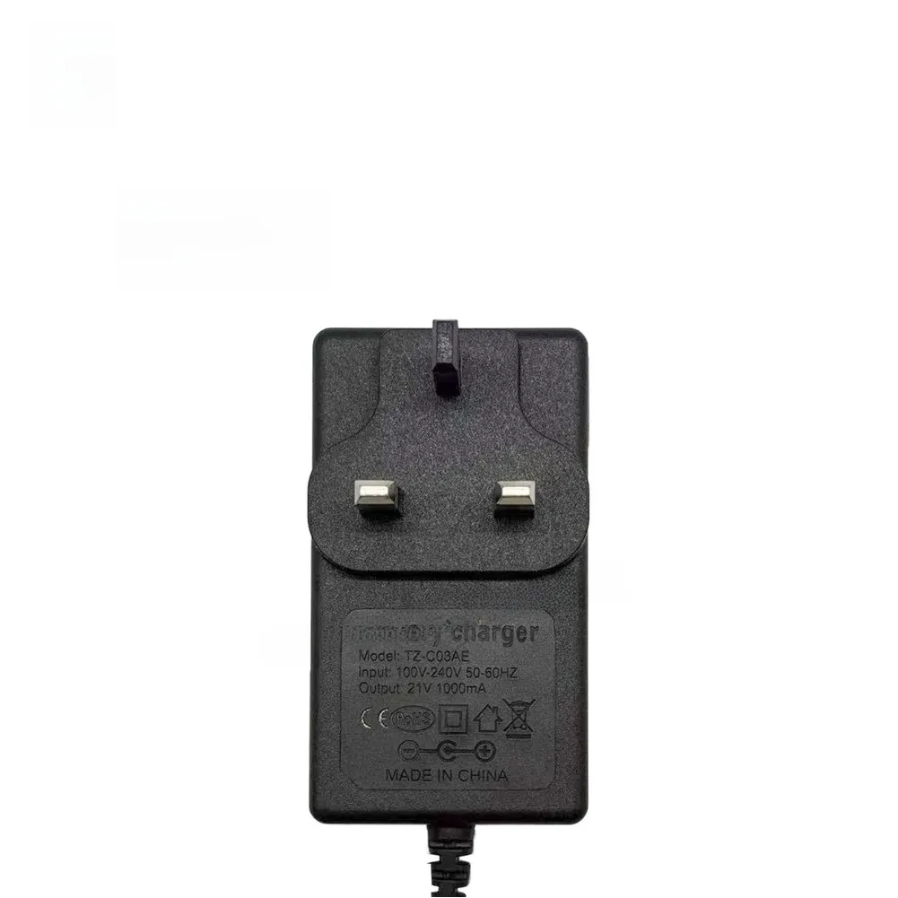 For Lithium Battery Drills Drill Power Adapter 21V Battery Charger 60g Black 21V Lithium Battery Charger Adapter