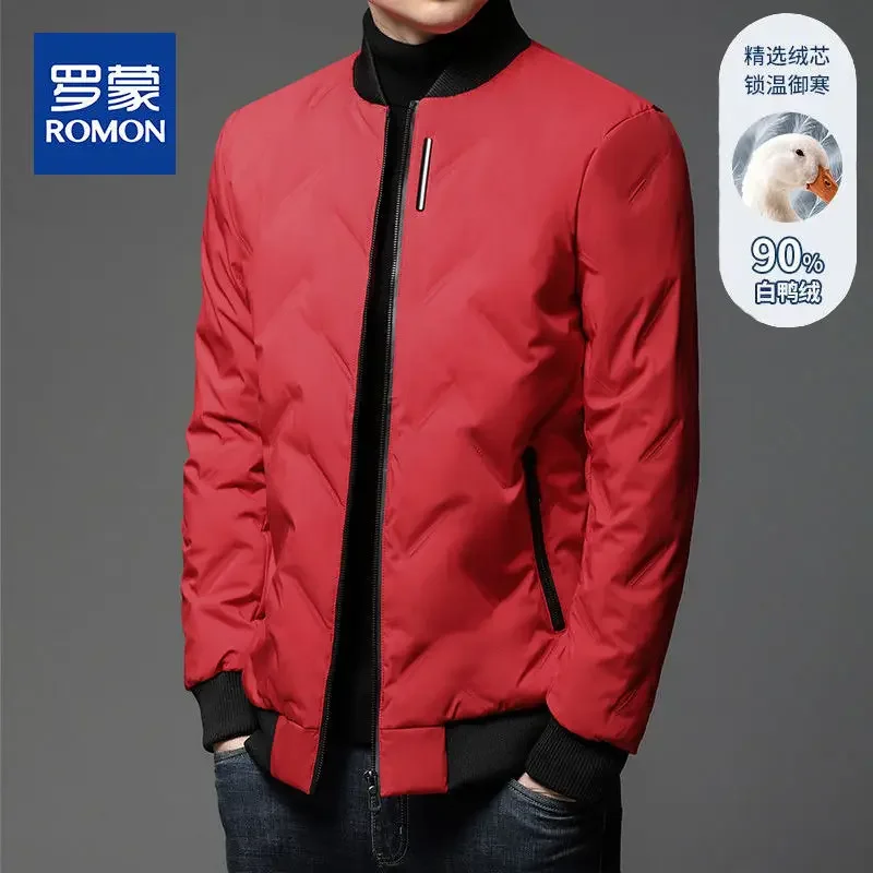 New Men Down Jacket Winter Coat Male Given To Philandering Parkas Warm Outwear Stand Collar Down Overcoat