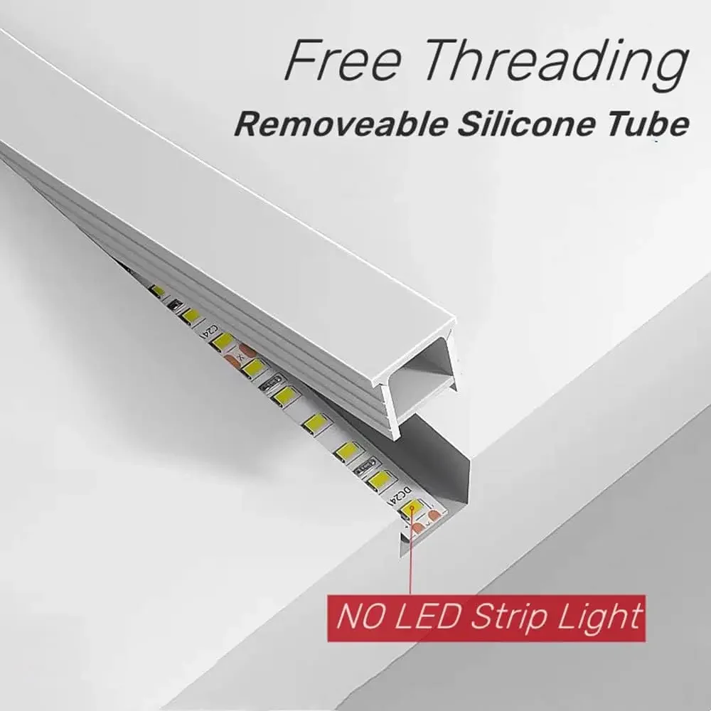 5m 10m Flexible LED Neon Rope Tube Channel Holder Waterproof Cuttable Easy Install For RGB CCT COB Flexible Ribbon Strip Lights