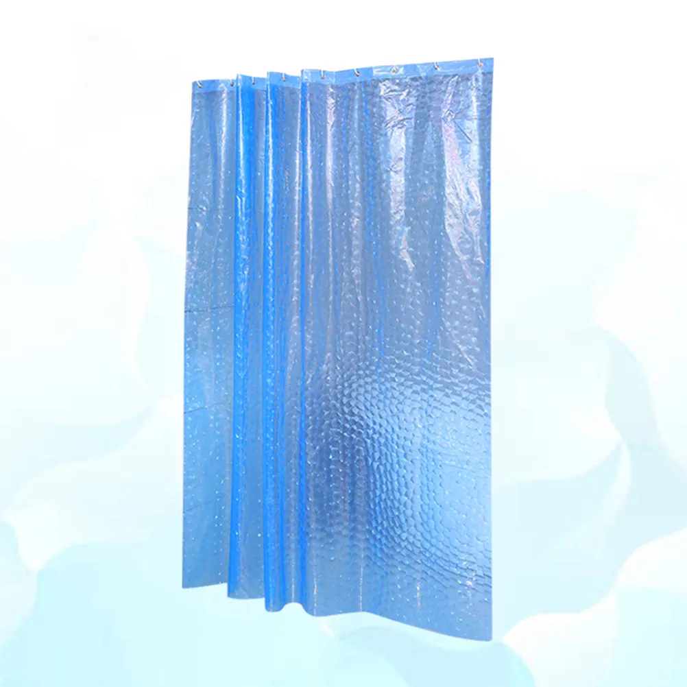 

Плотная душевая штора 180x200 см, синяя, из премиального водонепроницаемого материала EVA, для ванной комнаты, дома, отеля, кемпера, декора