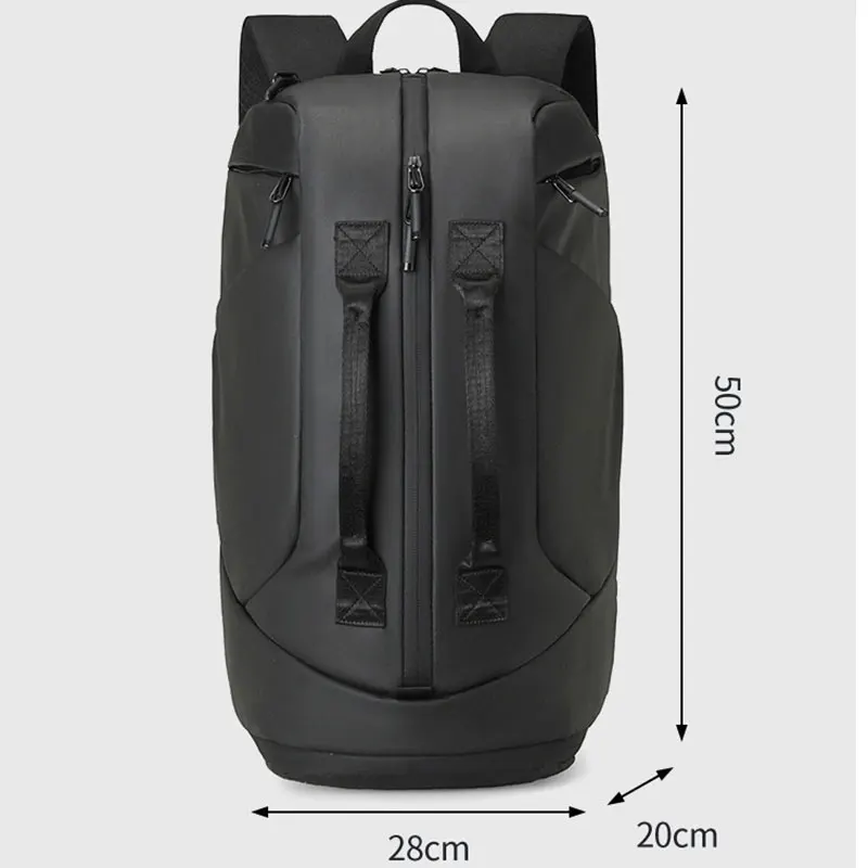 حقيبة ظهر للياقة البدنية والسفر من القماش الخشن بسعة كبيرة للأعمال الخارجية والتنقل والتخييم والمشي لمسافات طويلة مع جيب للأحذية وحزمة رحلة الأمتعة #6