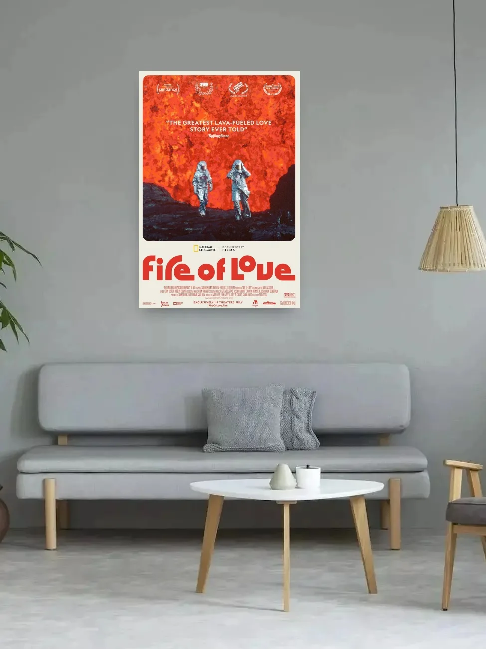 

FIRE OF LOVE DOCUMENTARY Movie, Art Picture Print Silk Poster, Home Wall Decor