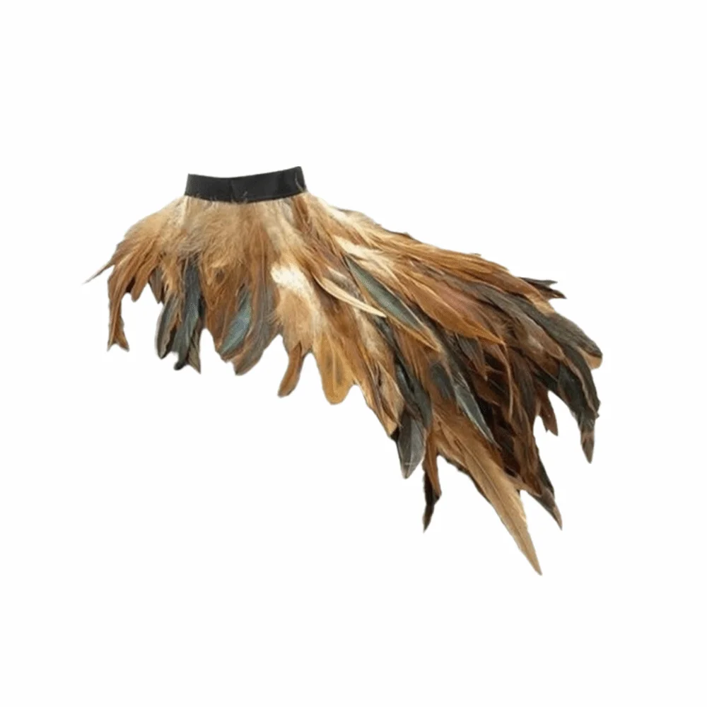 

Vintage Gothic Style Feather Shawl Party Wear Stage Performance Gothic Shawl Party Shawl Wedding Party