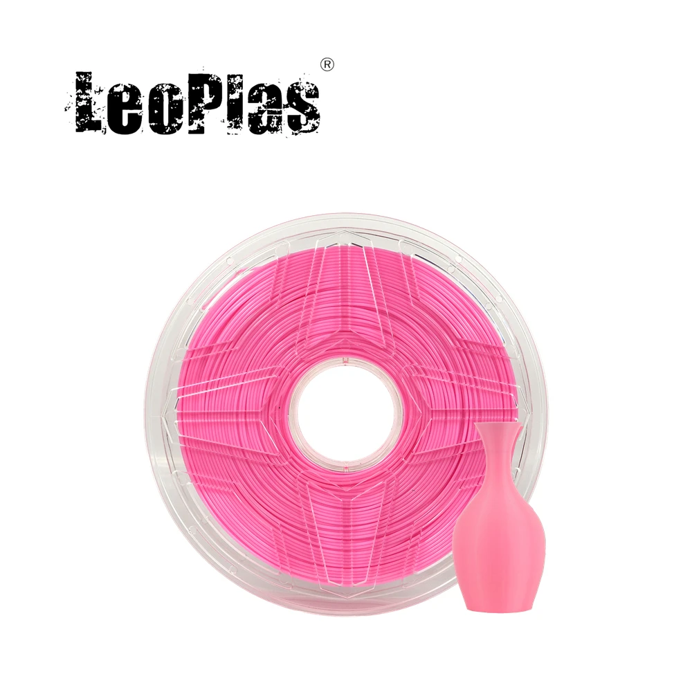 

LeoPlas Pink TPU Filament Flexible 1.75mm 1kg 95A Shore Hardness For FDM 3D Printer Pen Consumables Printing Supplies