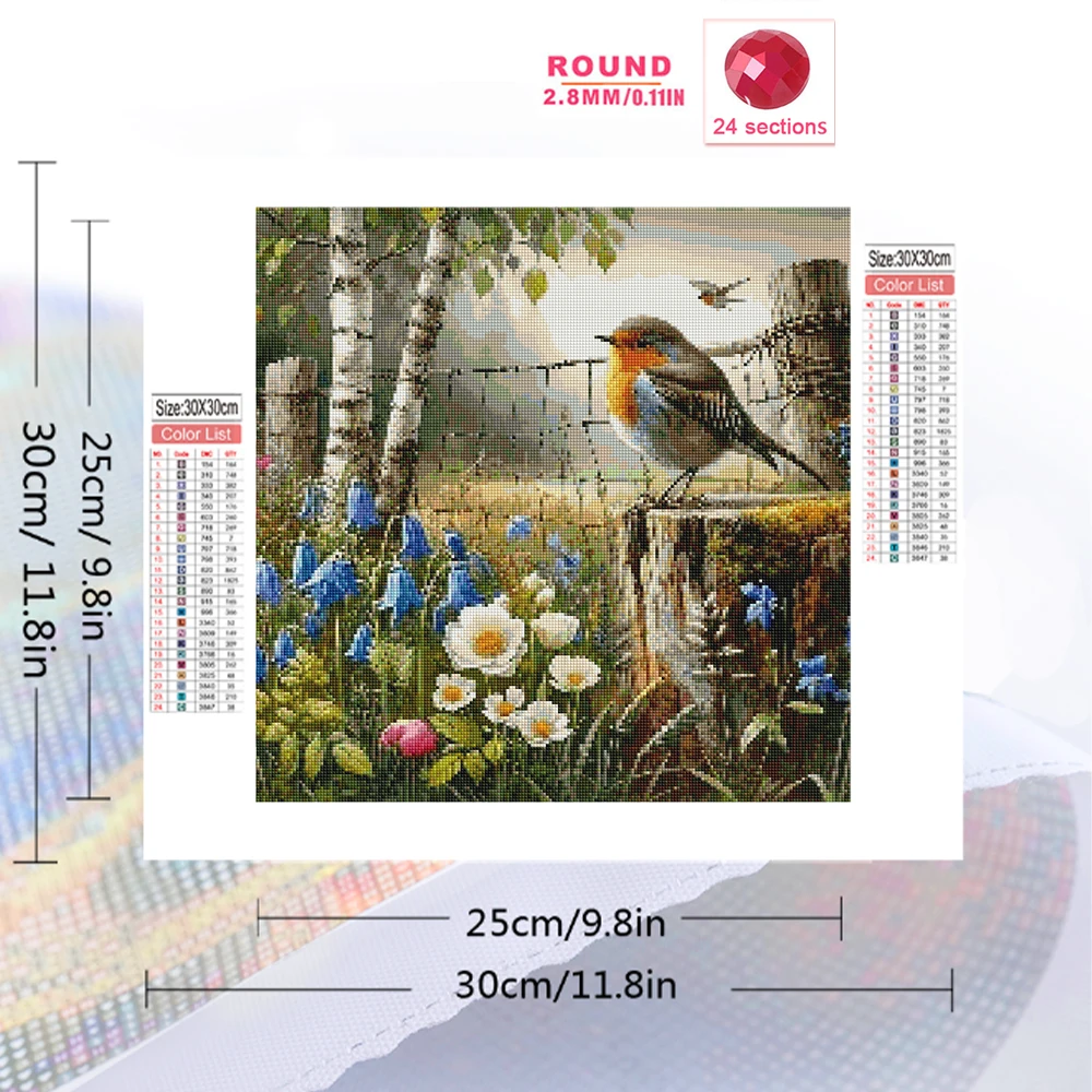 Momoart Diamond Painting Bird Animal DIY Cross Stitch Kits New Collection Diamond Mosaic Flower Home Bedroom Wall Artwork