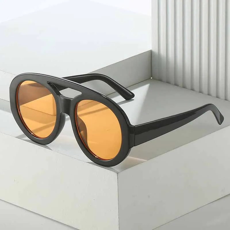 Fashion Brand Pilot Women\'s Sunglasses Classic Retro Vintage Big Large Oversized Frame Luxury Designer Shades Sun Glasses UV400