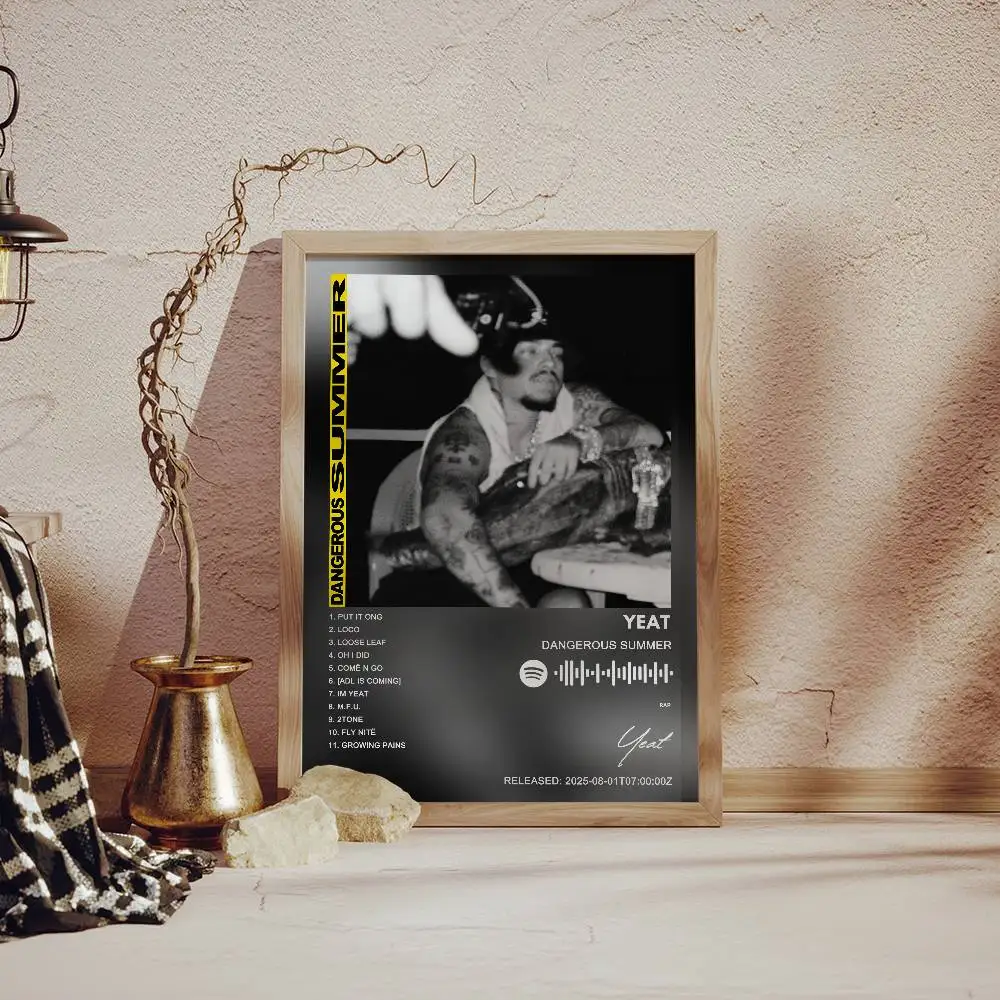 ملصق Yeat ملصق فني ذاتي اللصق مقاوم للماء لغرفة المقهى والبار