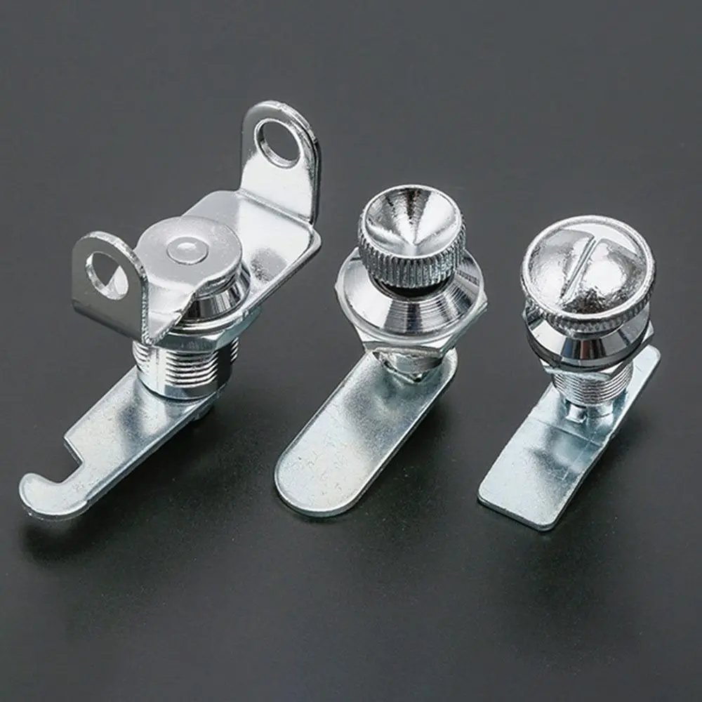Chrome Finish Distribution Box Lock Zinc Alloy Multi-purpose Cabinet Lock Thumb Operated RV Compartment Latch Hardware Lock