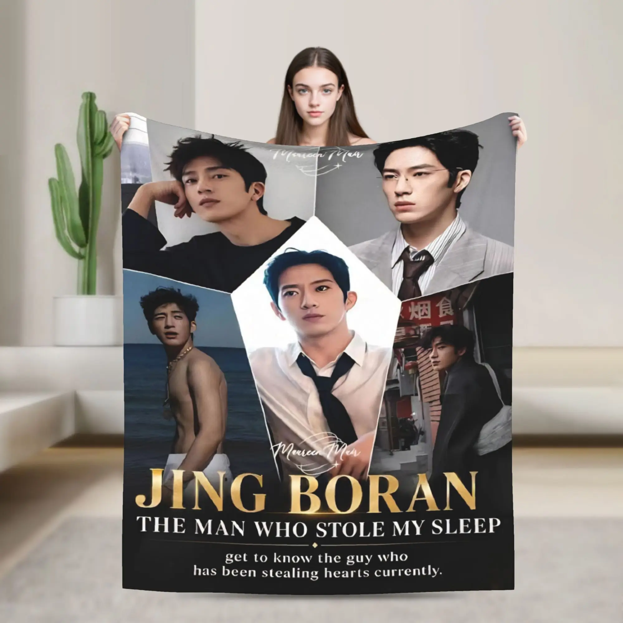 The Early Spring jing boran Blankets Lightweight Thin Fleece Cute Present  Throw Blankets Bedspreads