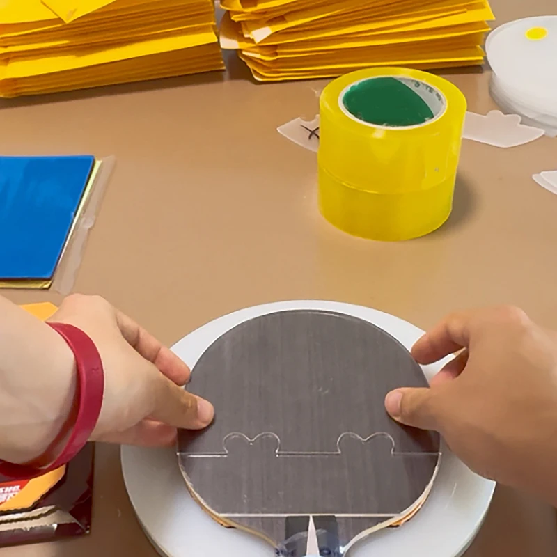 

DIY акриловый резиновый фиксирующий зажим для весла для пинг-понга, инструмент для выравнивания ракеток для настольного тенниса
