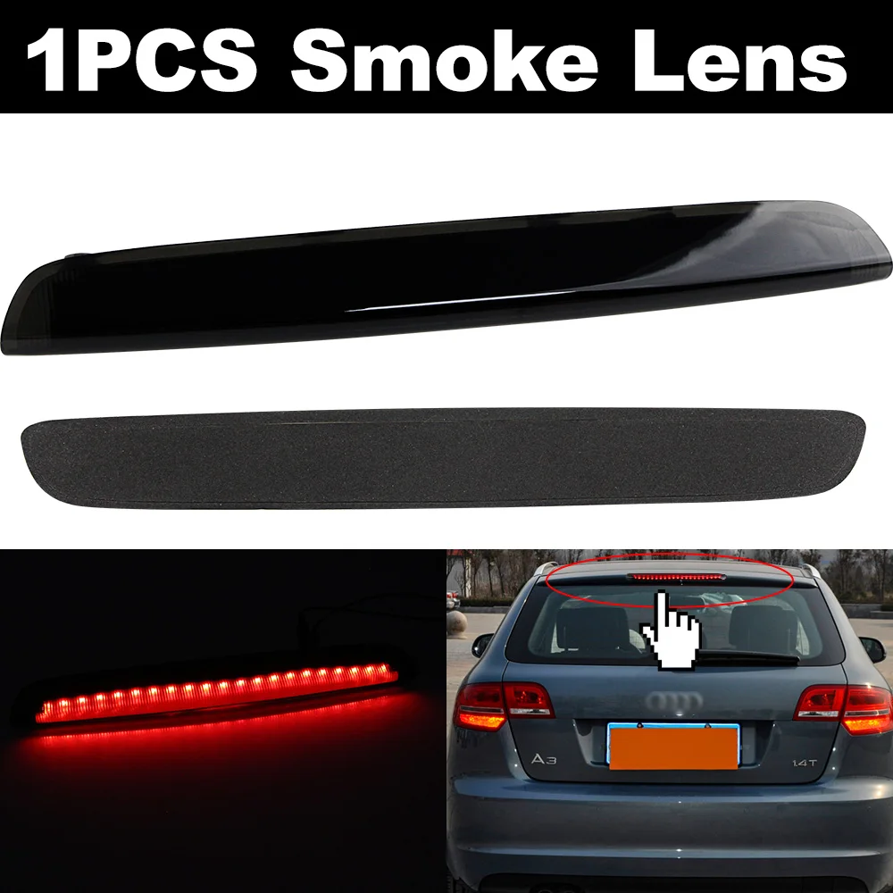 LED Dritte Bremsleuchte Rauchglas Für Audi A3/S3 Sportback Ohne Spoiler (2004–2013) – OEM 8P4945097C, 12V, Rot, Hyperflash-frei