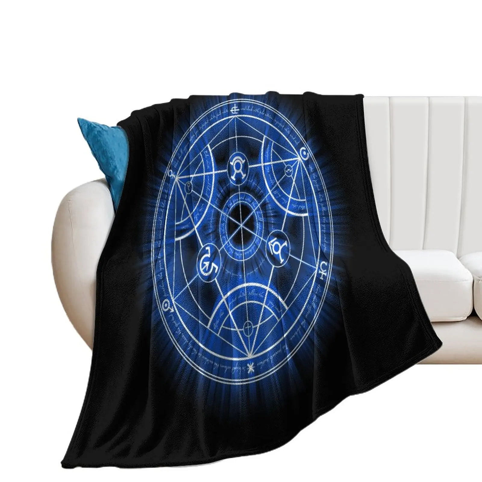 

Human Transmutation Circle Throw Blanket Comforter Luxury Brand Sofas wednesday Blankets