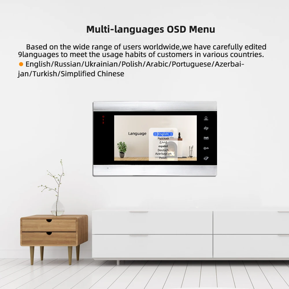 Tuya WIFI Video Door Phone for Apartments 1200TVL Video Intercom Support RFID Card Unlock Mobile Control for Multiple Household