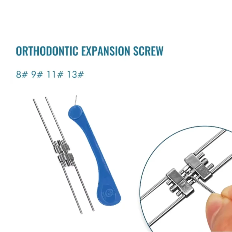 1Pcs Dental Orthodontic Expansion Screw Frame Type Stainless Steel 8/9/11/13mm Rapid Palatal Expander Dentistry Ortho Tools