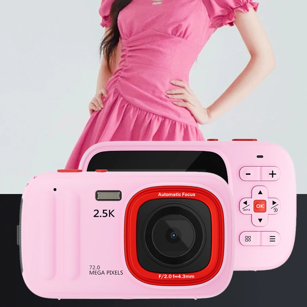 Digital Camera With 16X Zoom- 2.5K QHD&72MP Perfect For Vlogging High Definition Mini Entry-level Digital Camera