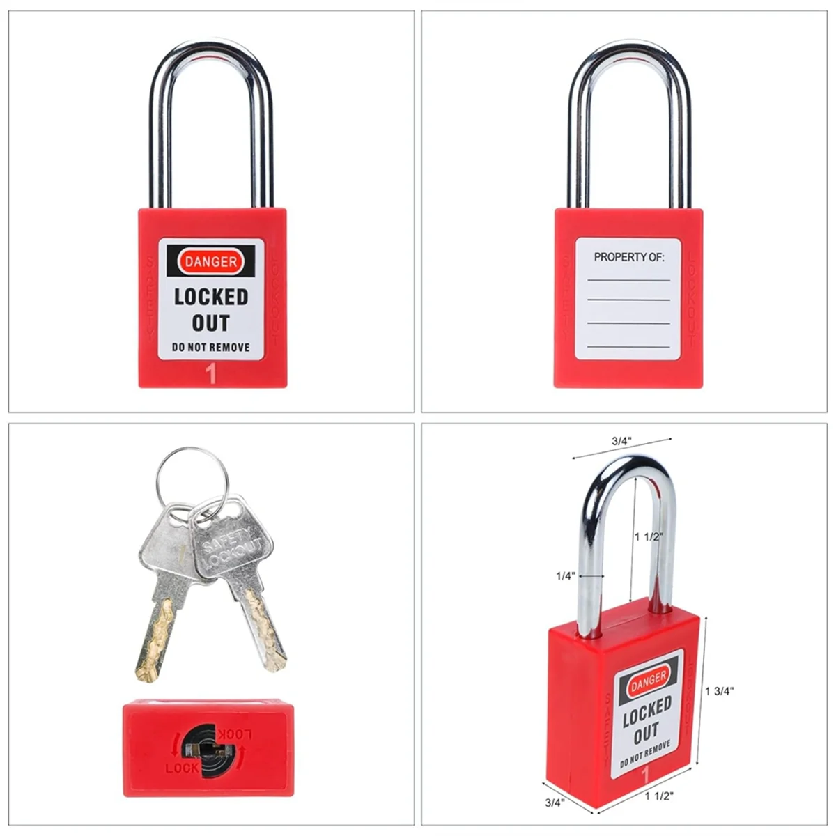 

HFIL_Lockout Tagout Station с 10-клавишными различными предохранительными замками, 2 защелками и 10 бирками для блокировки, железная стойка для замков Loto