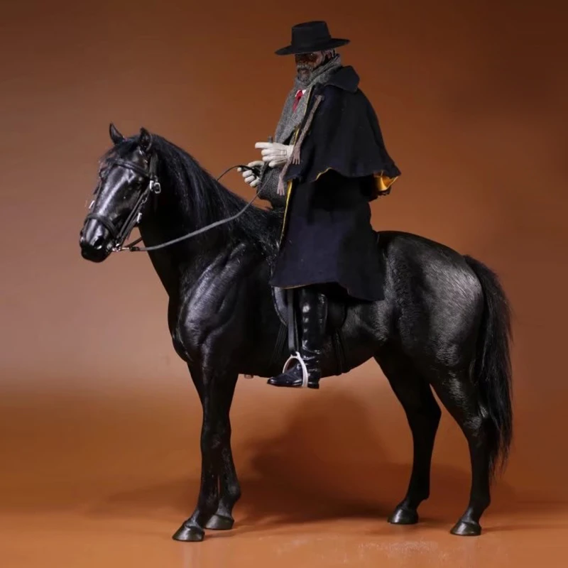 Simulation of Hanover Warm-blooded Horse Model Ornaments with 1/6 Soldiers and Horse Hand Toy Sculpture