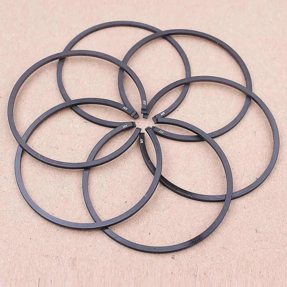 

6pcs 48mm x 1.5mm Chainsaw Piston Rings For Husqvarna 61 365 261 262 162 165 265 Chainsaw 503289015 Replacement Spare Part