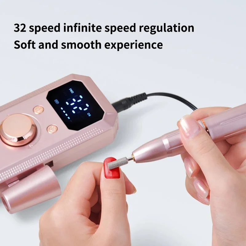 Set de lima eléctrica recargable por USB, pulidor portátil, herramienta de reparación de pies, kit profesional de modelado de uñas y pies 3