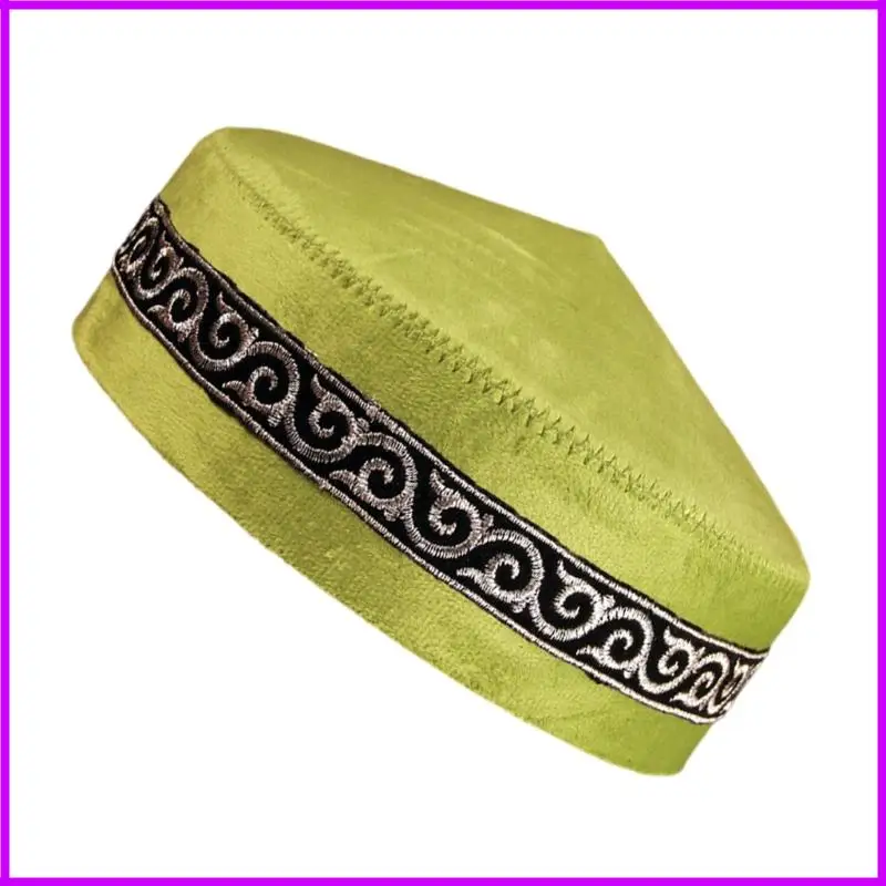 قبعة جمجمة كلاسيكية عرقية للرجال والنساء، ناعمة تقليدية في المملكة العربية السعودية الإسلامية #4