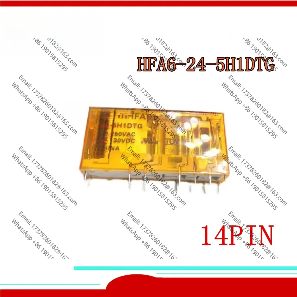 

2PCS NEW Safety relay HFA6 24-5H1DTGF HFA6-24-5H1DTG HFA6 24 5H1DTG 14PIN 6A